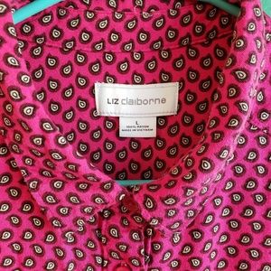 Liz Claiborne long sleeve button up tunic